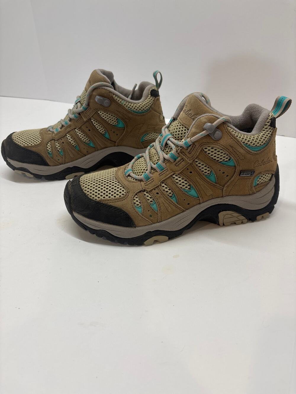 Cabela’s Women’s Hiking Trail Shoes Brown Teal Size 6M Outdoor